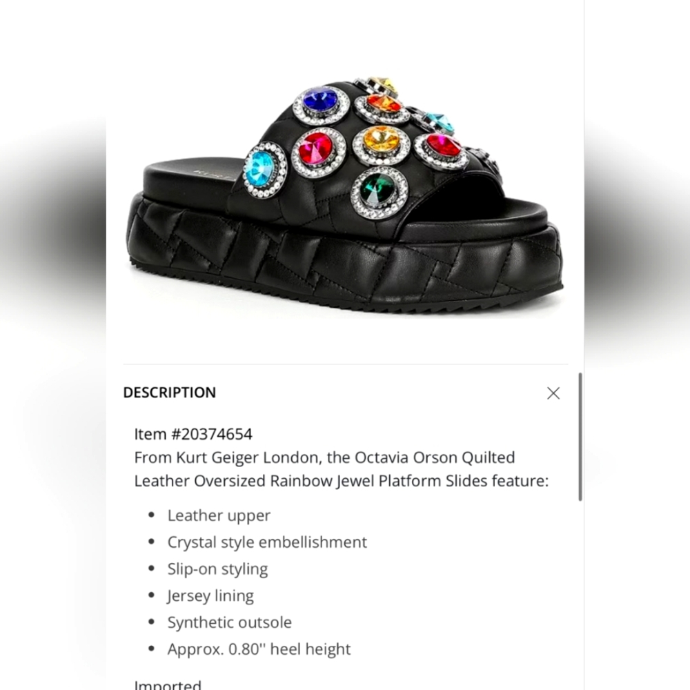 Kurt geiger London the Octavia orson sandals 39